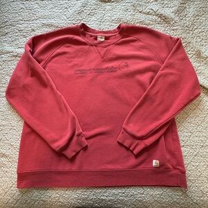 Women’s 2XL Carhartt Pullover Sweatshirt - Burgundy / Red